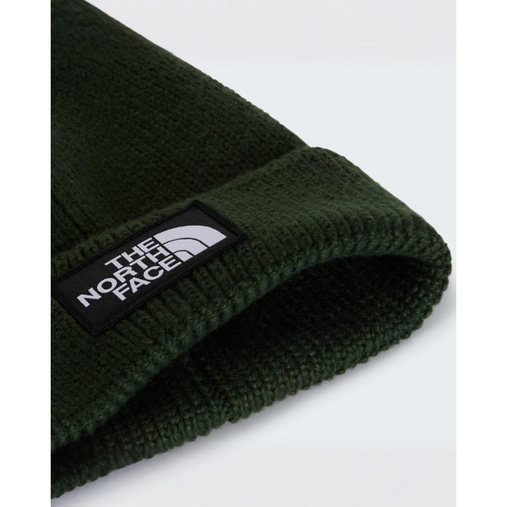 The North Face Berretto Con Risvolto Logo Box Bottle Green