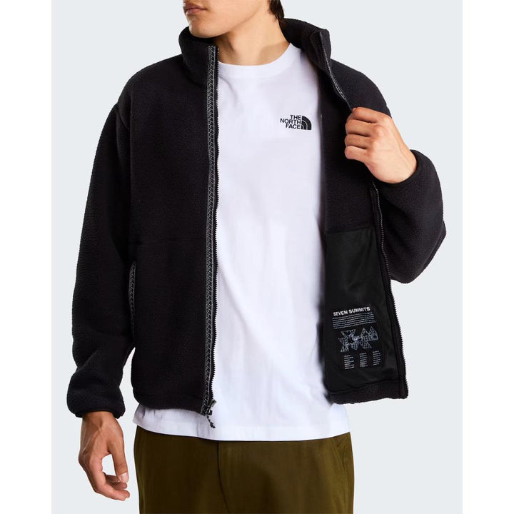 The North Face Pile con cerniera integrale TNF Fleeski da uomo Black