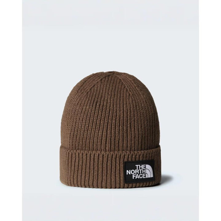 The North Face Berretto Con Risvolto Logo Box Smokey Brown
