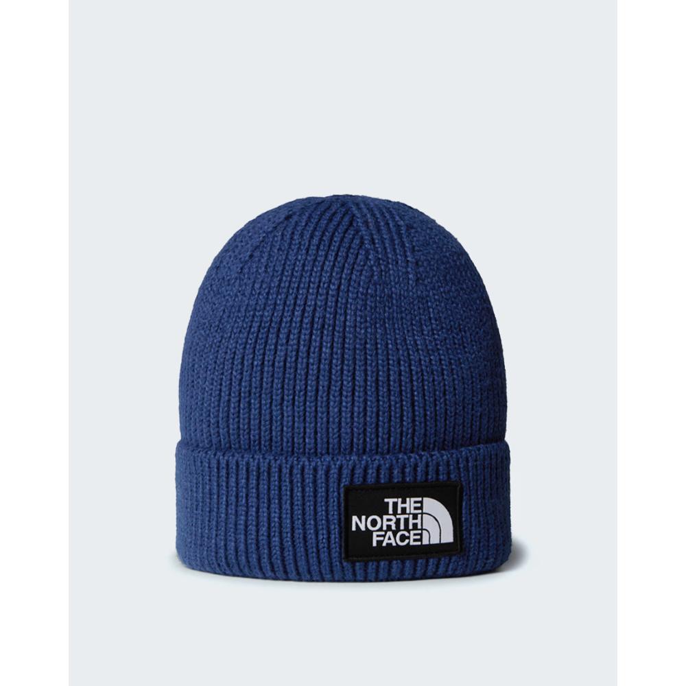 The North Face Berretto Con Risvolto Logo Box Summit Navy