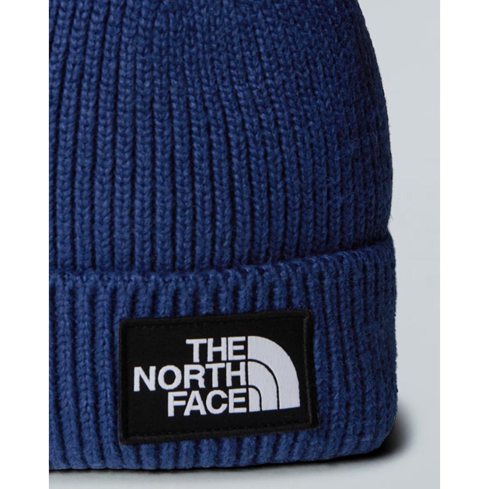 The North Face Berretto Con Risvolto Logo Box Summit Navy