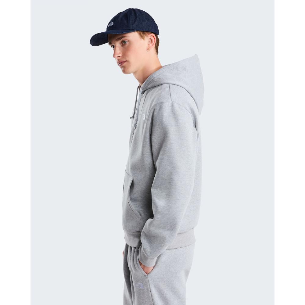The North Face Felpa Zip con Cappuccio Evolution Simple Dome Regular Grey Heather Uomo