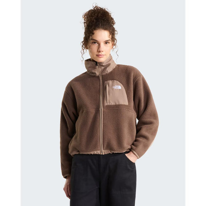 The North Face Giacca Pile Yumiori Off-Peak Cerniera Smokey Brown-Garnet Donna