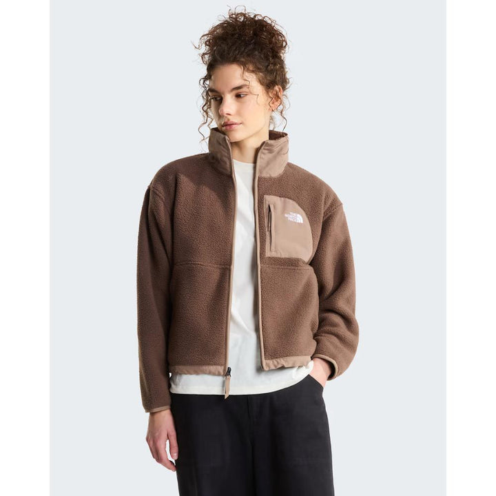 The North Face Giacca Pile Yumiori Off-Peak Cerniera Smokey Brown-Garnet Donna
