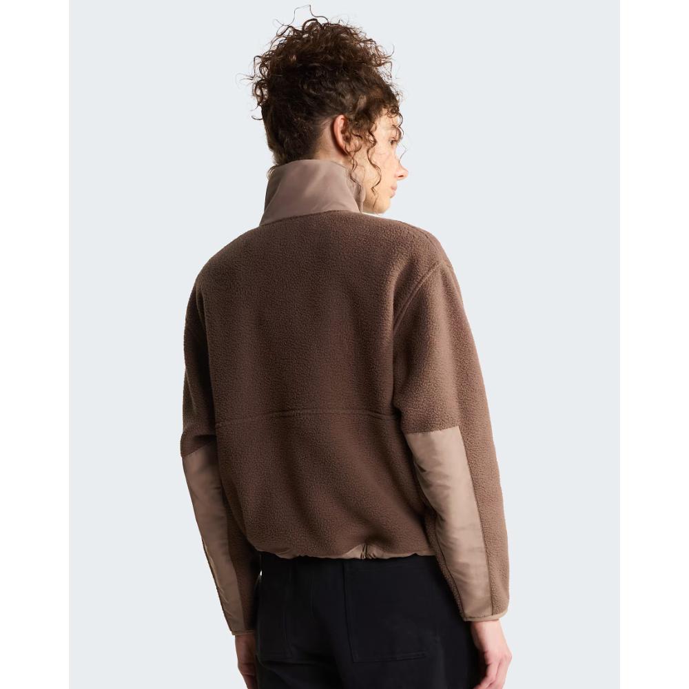 The North Face Giacca Pile Yumiori Off-Peak Cerniera Smokey Brown-Garnet Donna