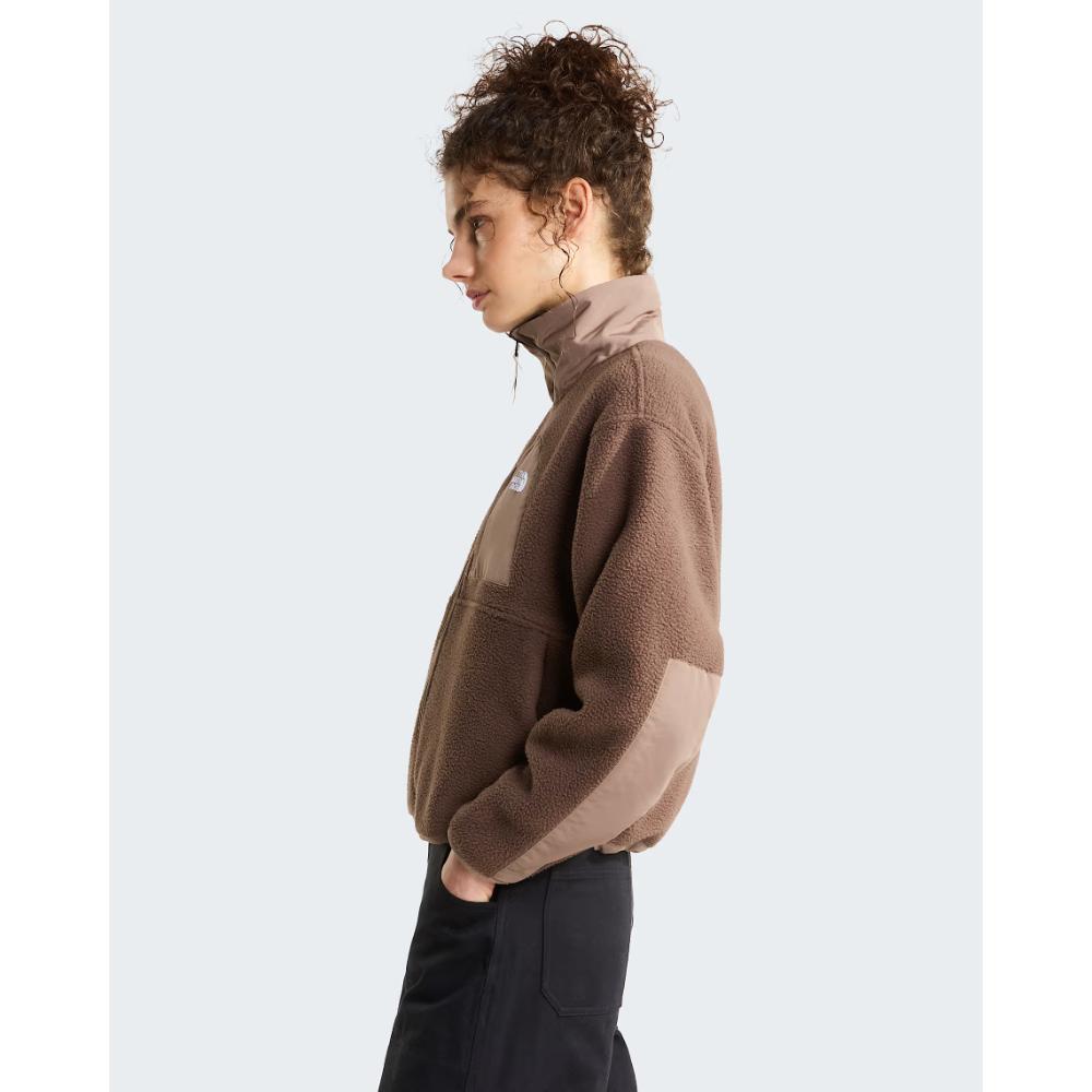 The North Face Giacca Pile Yumiori Off-Peak Cerniera Smokey Brown-Garnet Donna