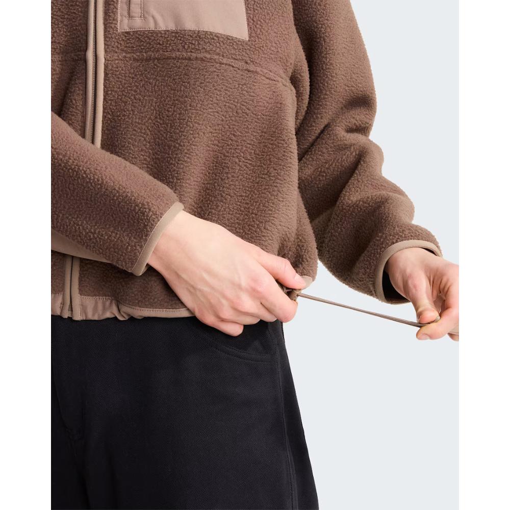 The North Face Giacca Pile Yumiori Off-Peak Cerniera Smokey Brown-Garnet Donna