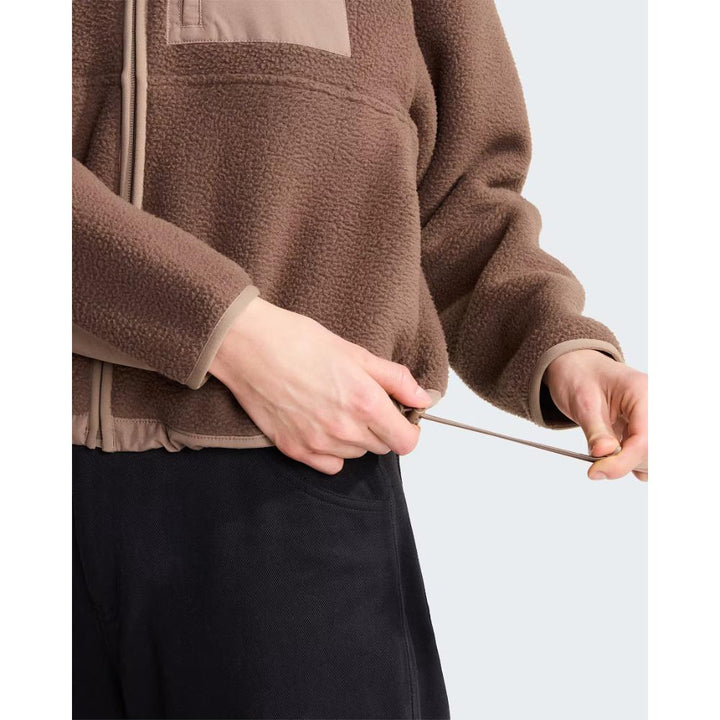 The North Face Giacca Pile Yumiori Off-Peak Cerniera Smokey Brown-Garnet Donna