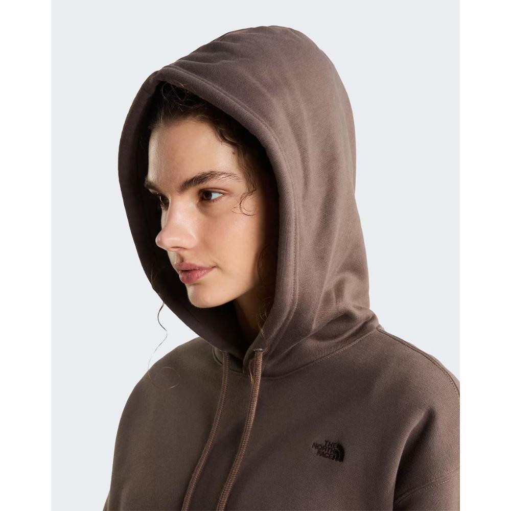 The North Face Felpa Con Cappuccio Oversize TNF Essential Simple Dome Boxy Smokey Brown Donna