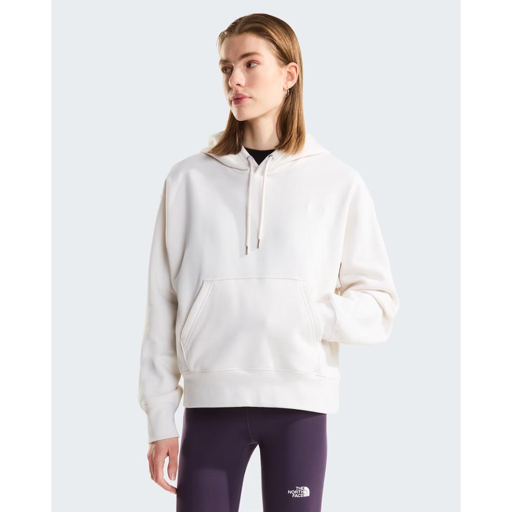 The North Face Felpa con Cappuccio Oversize TNF Essential Simple Dome Boxy White Dune Donna