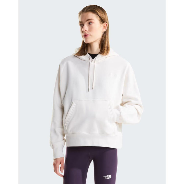 The North Face Felpa con Cappuccio Oversize TNF Essential Simple Dome Boxy White Dune Donna