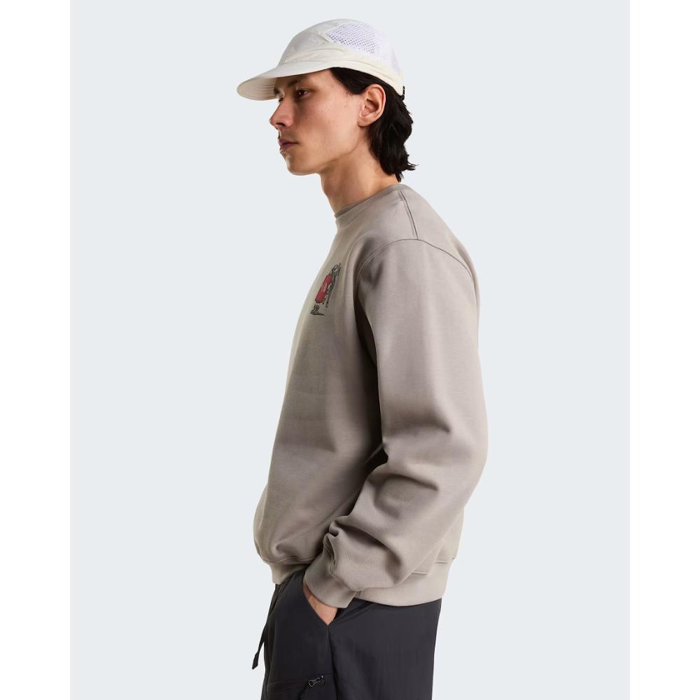 The North Face Felpa Gear Up Get Out con grafica Stone