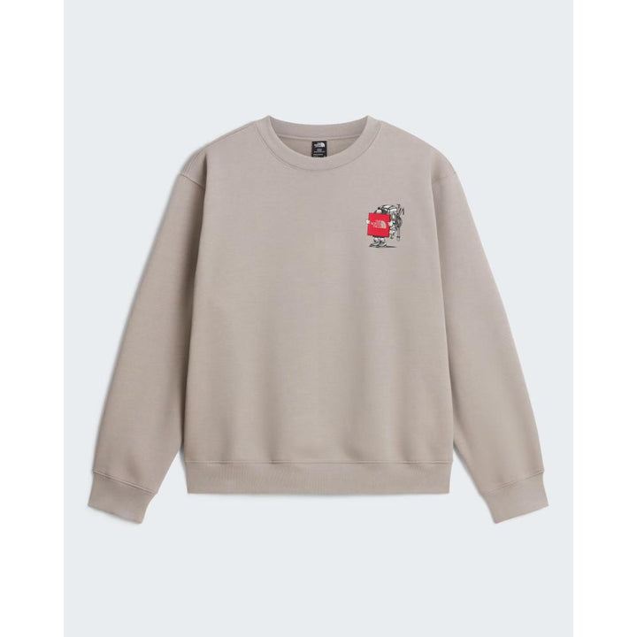 The North Face Felpa Gear Up Get Out con grafica Stone