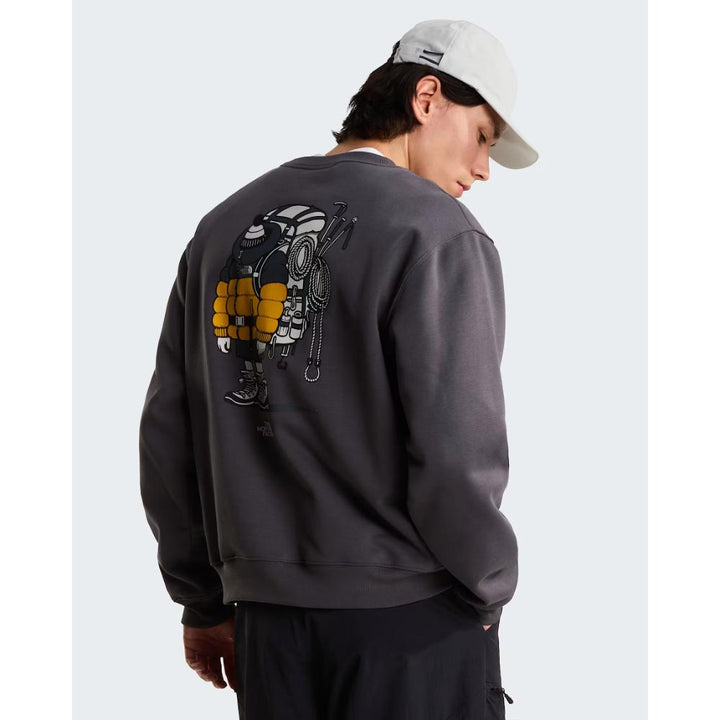 The North Face Felpa Gear Up Get Out con grafica Antracite