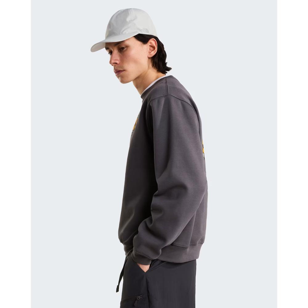 The North Face Felpa Gear Up Get Out con grafica Antracite