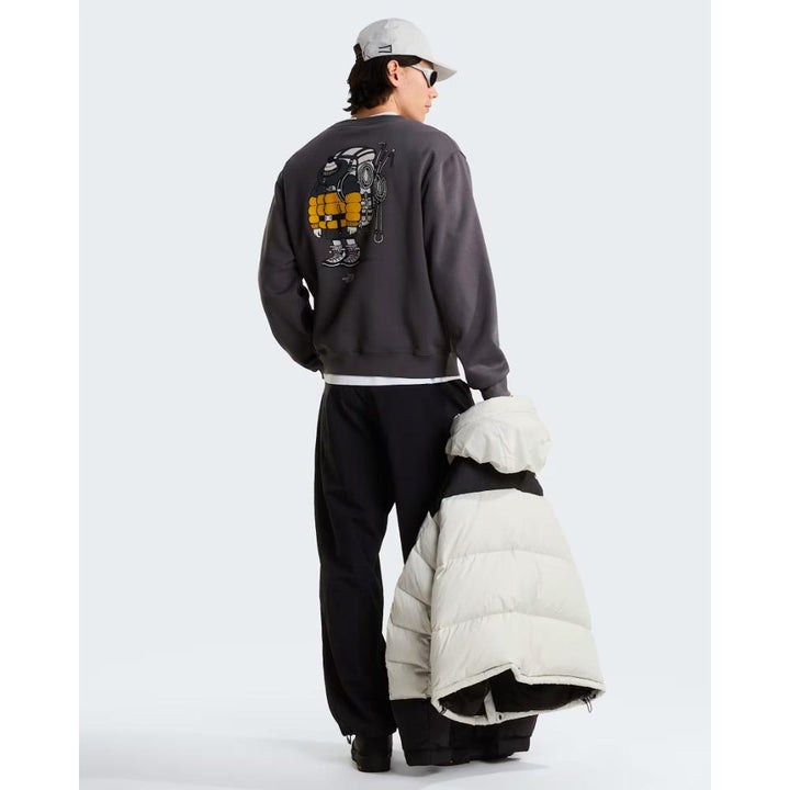 The North Face Felpa Gear Up Get Out con grafica Antracite
