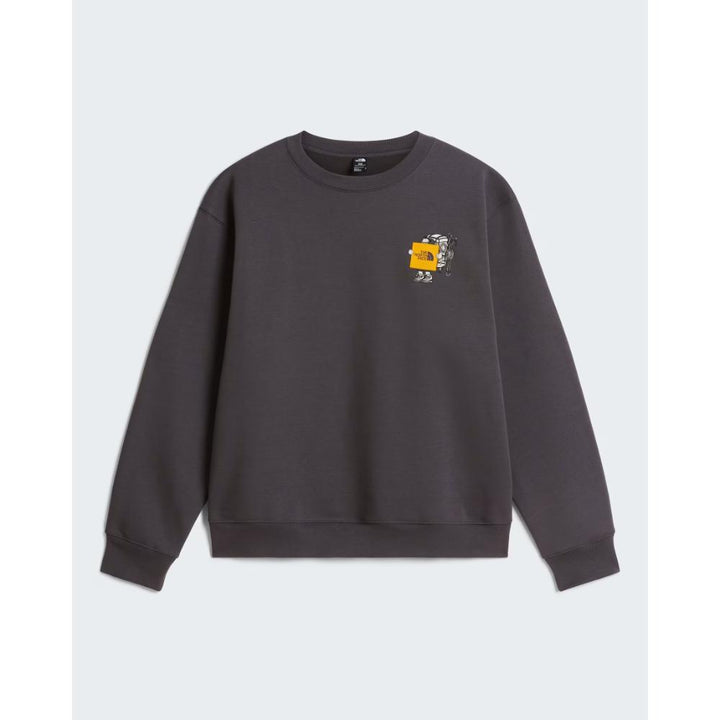 The North Face Felpa Gear Up Get Out con grafica Antracite