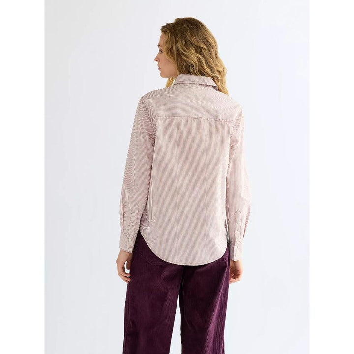 Wrangler Regular One Pocket Shirt Rose Brown Donna