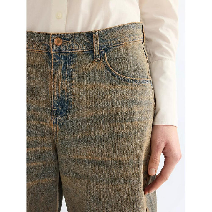 Wrangler Low Rise Loose Ultra Barrel Jean Warm Dunes Donna