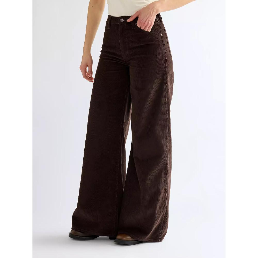 Wrangler Canyon Loose Corduroy Trousers Chocolate Torte Donna