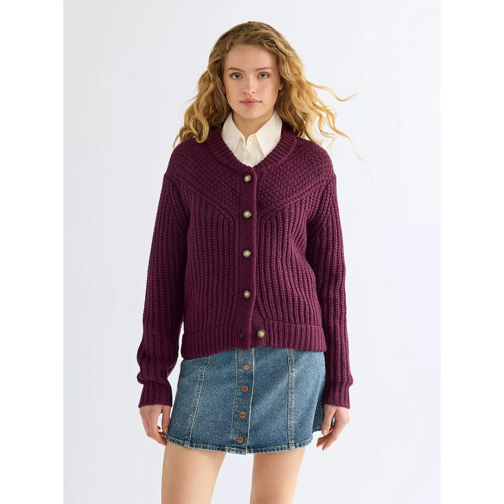 Wrangler Regular Western Cardigan Potent Purple Donna