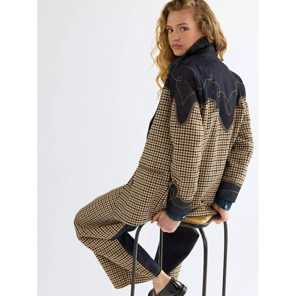 Wrangler Regular Houndstooth Blazer Rinse Donna