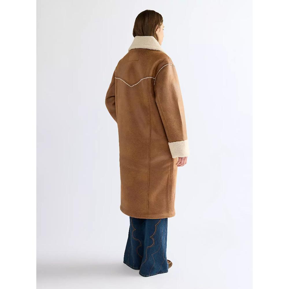 Wrangler Relaxed Wrange Coat Medium Brown Donna