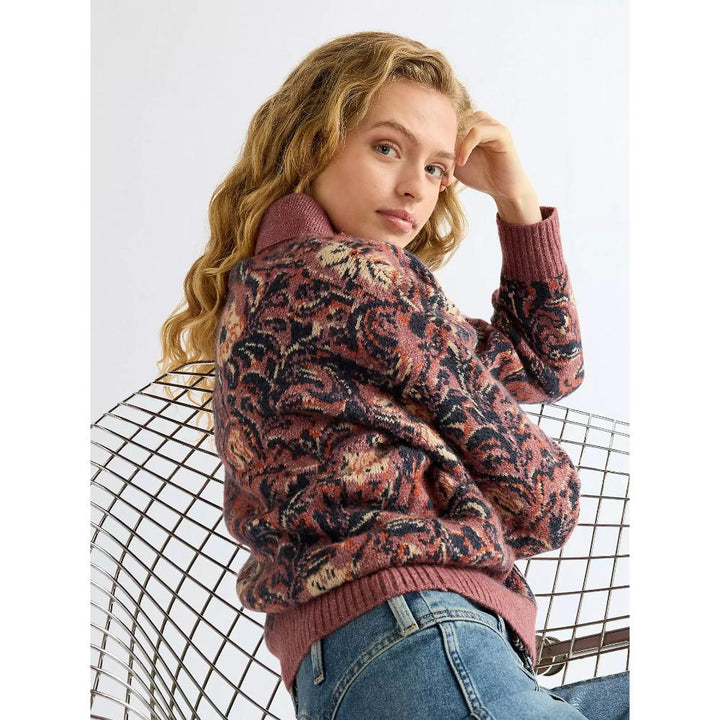 Wrangler Regular Ranch Floral Polo Sweater Mystic Floral Donna