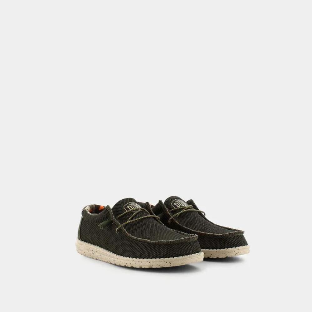 Hey Dude Sneakers Wally Sox Stitch Green