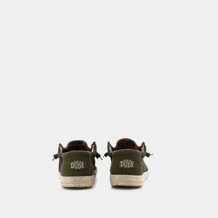 Hey Dude Sneakers Wally Sox Stitch Green