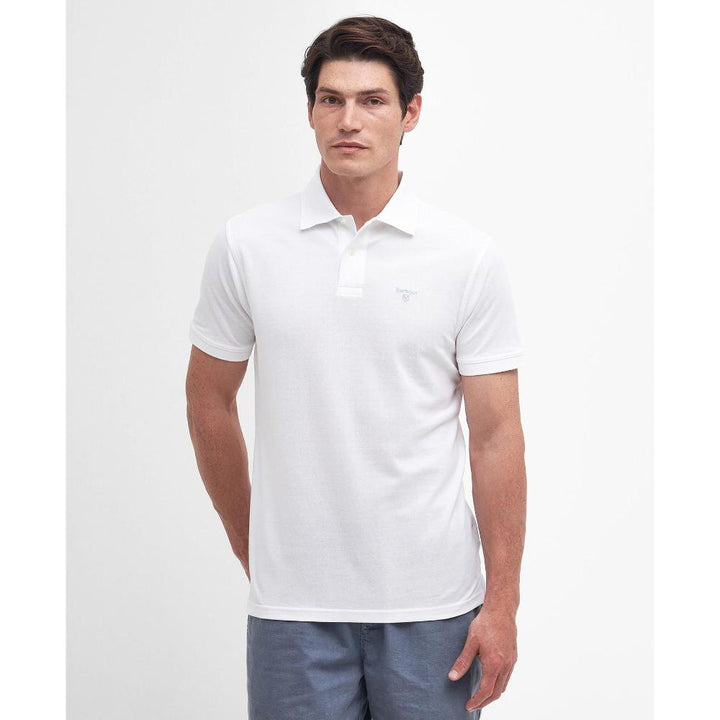 Barbour Polo Sport White