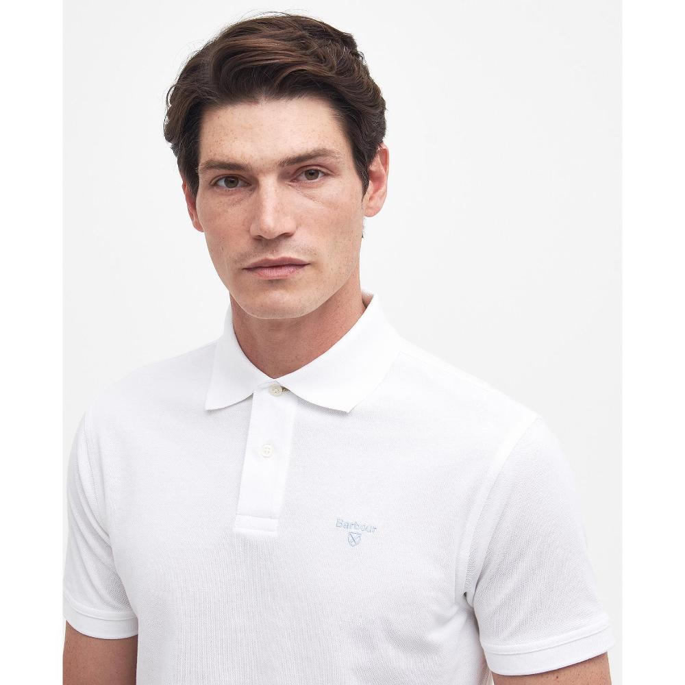 Barbour Polo Sport White