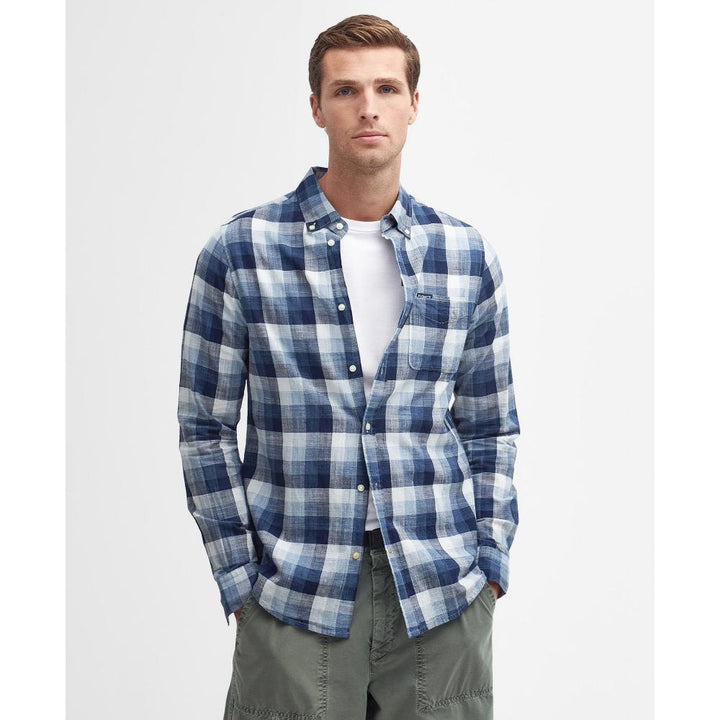 Barbour Camicia Hillroad Navy