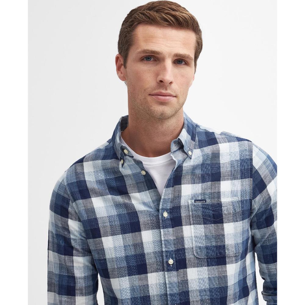 Barbour Camicia Hillroad Navy