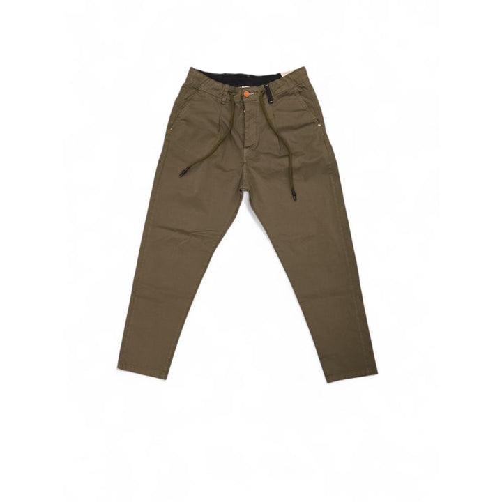 Berna Pantalone Pence & Coulisse Verde Uomo