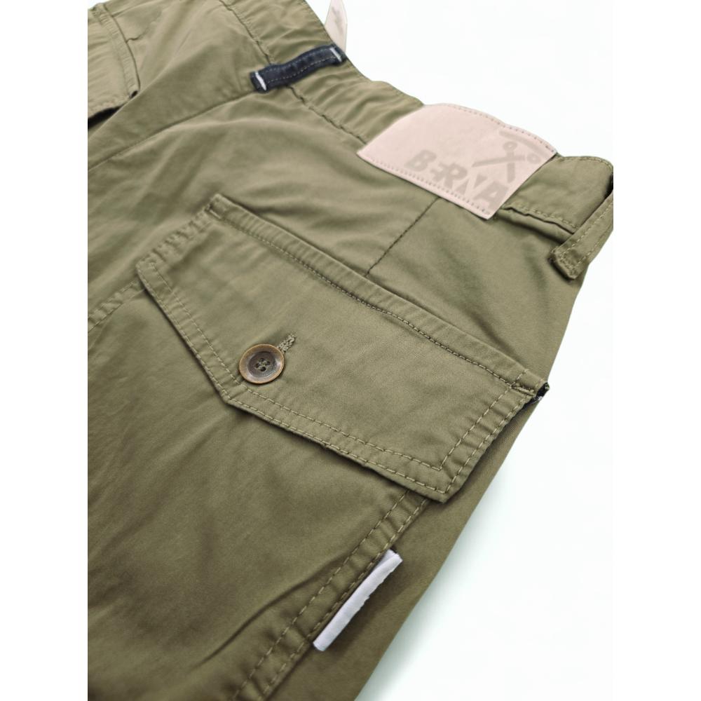 Berna Pantalone Pence & Coulisse Verde Uomo