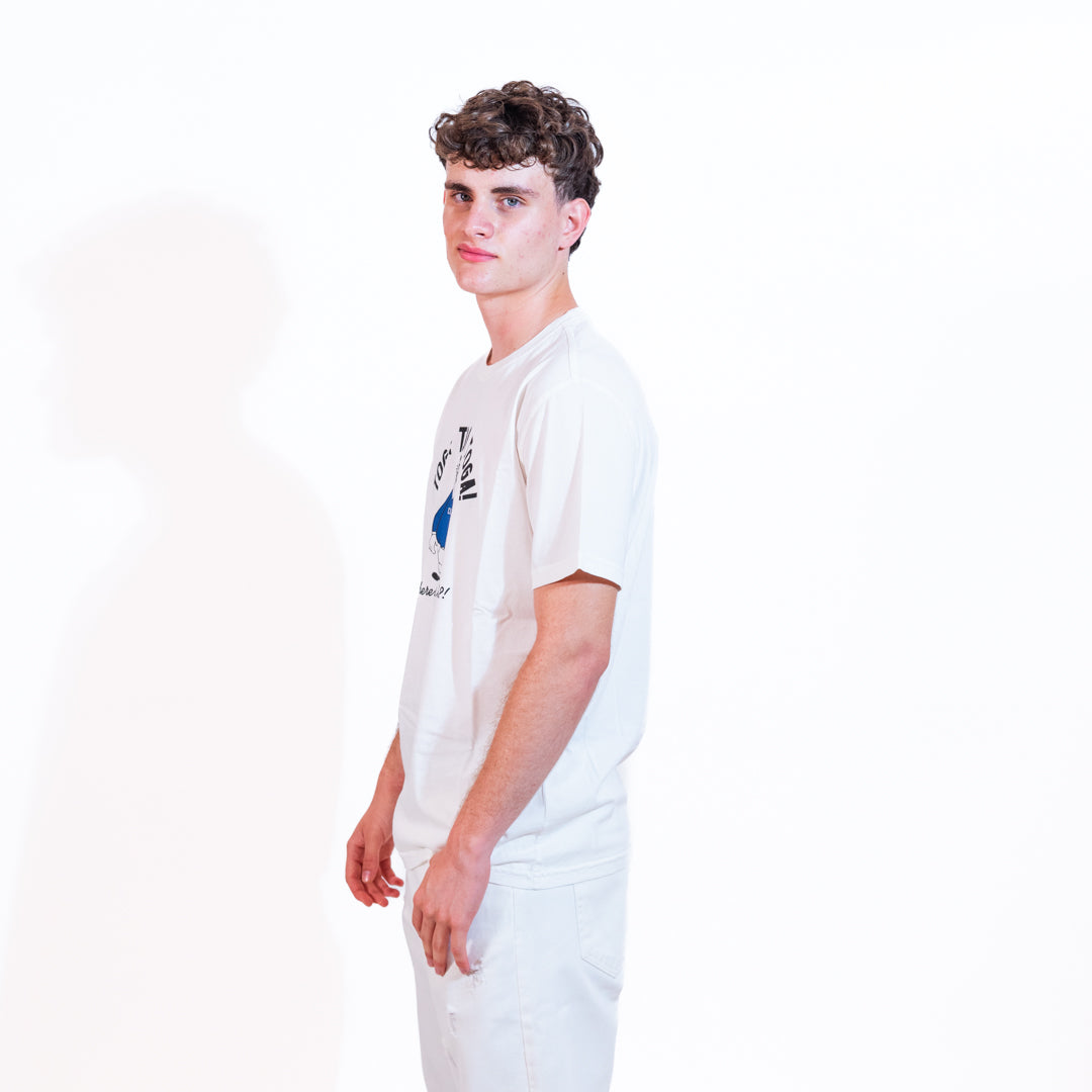 Bl'ker T-shirt Vintage Graphic Toga, Toga, Toga Uomo White
