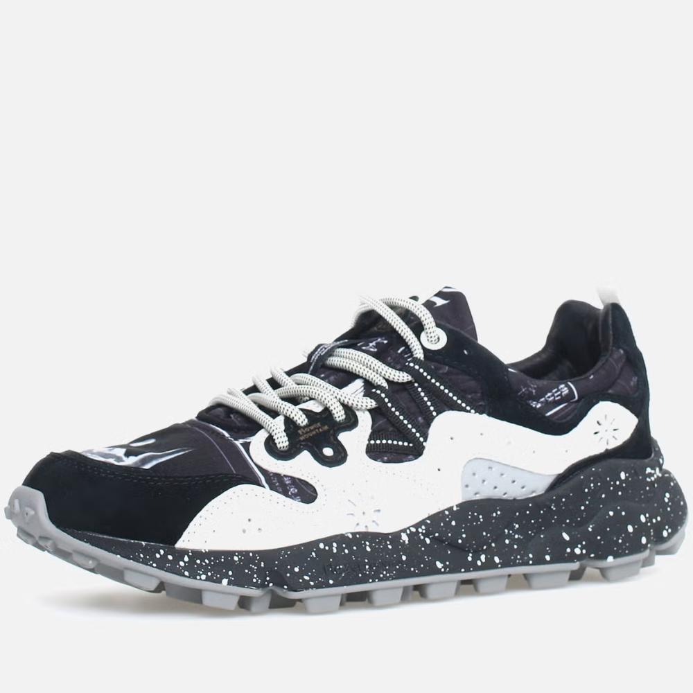 Flower Mountain Yamano 3 Uni Suede-Nylon Black-White