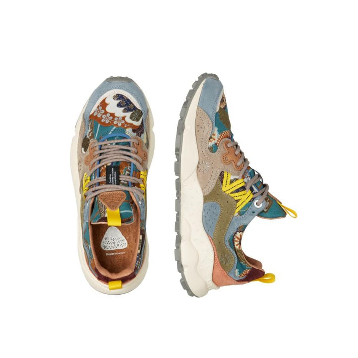 Sneakers Flower Mountain Yamano 3 Tortora/Azzurro