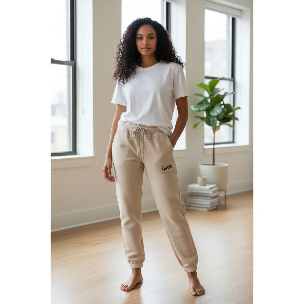 Gaëlle Paris Pantalone Tuta Sabbia