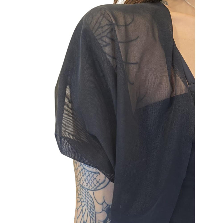 Gaëlle Paris Top In Tulle Nero Donna