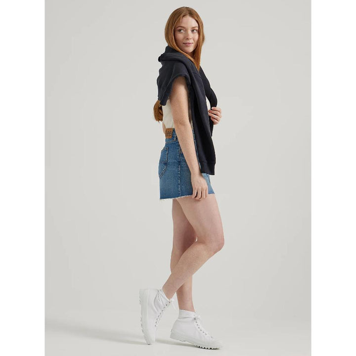 Lee Women's Low Rise Mini Skirt Freezer Burn Donna