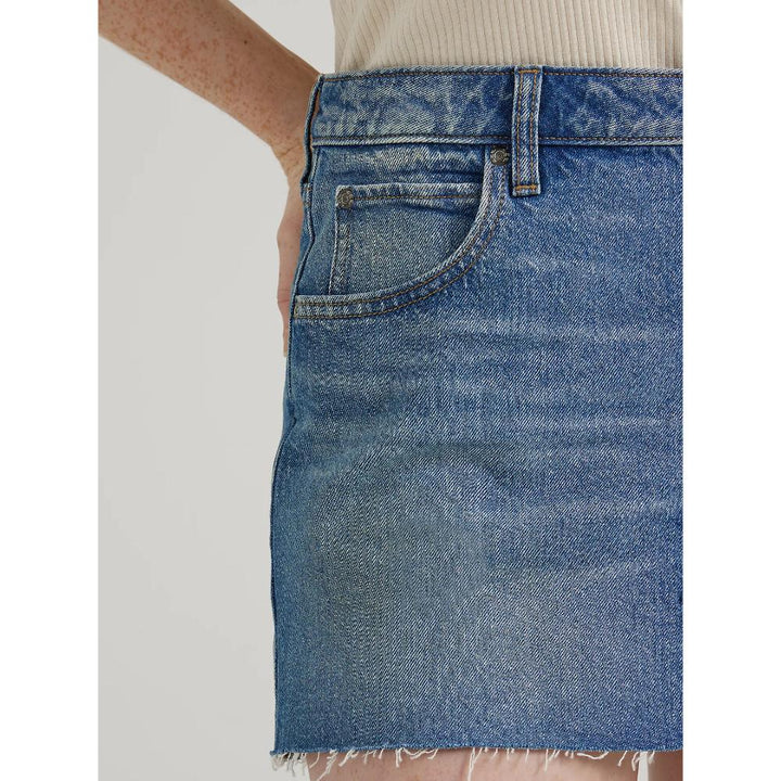 Lee Women's Low Rise Mini Skirt Freezer Burn Donna