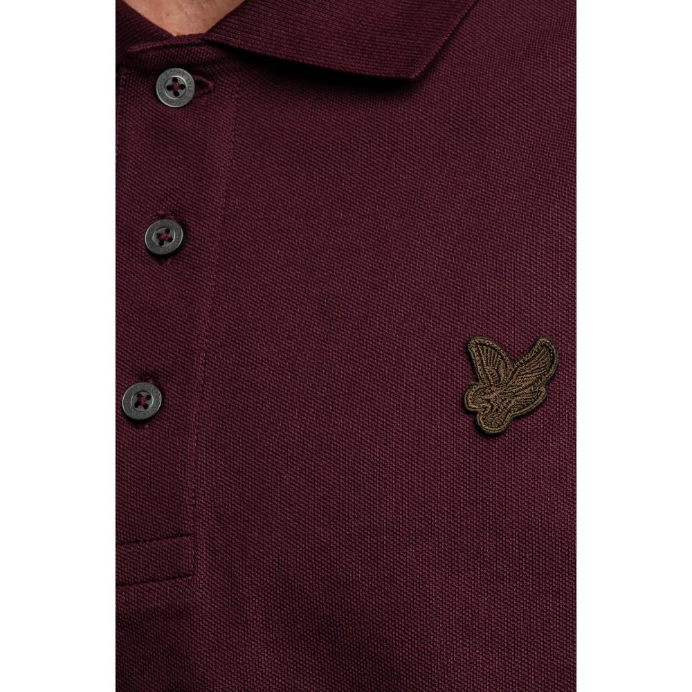 Lyle & Scott Polo Contrast Pocket Burgundy