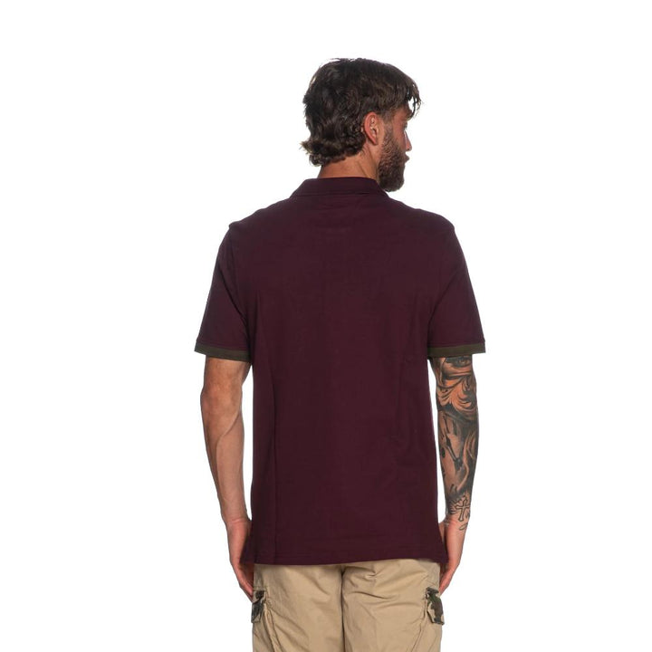 Lyle & Scott Polo Contrast Pocket Burgundy