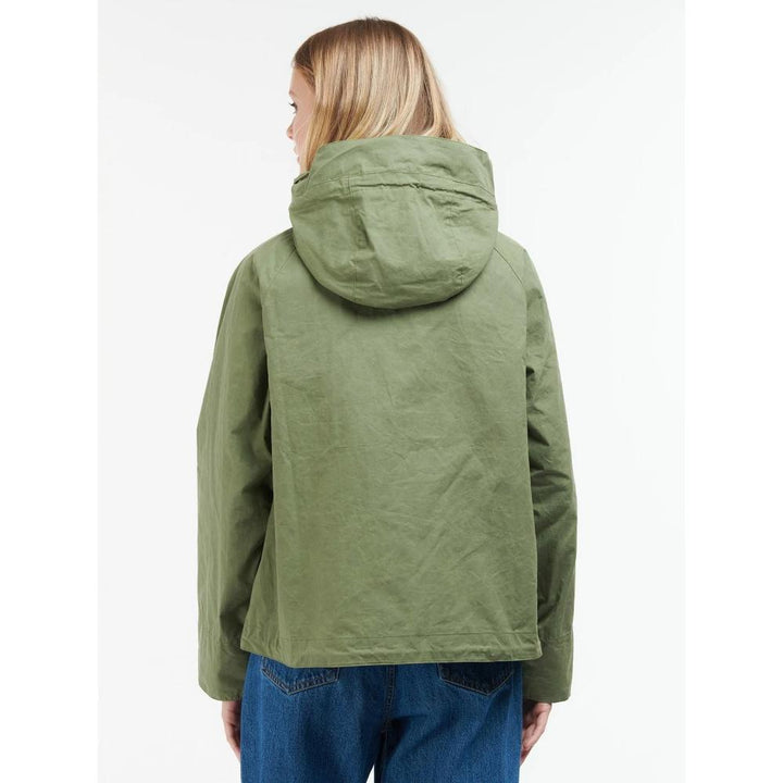Barbour Giacca con Cappuccio Nith Showeproof Donna Verde