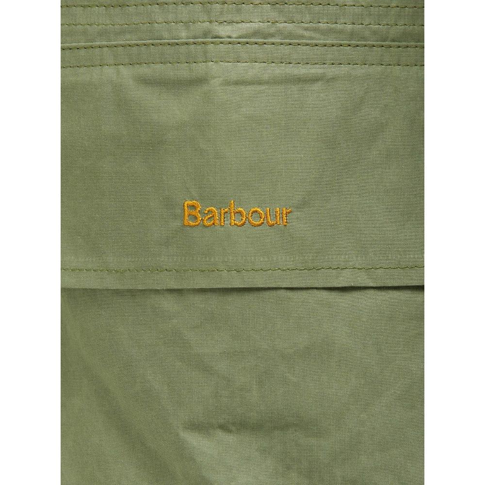 Barbour Giacca con Cappuccio Nith Showeproof Donna Verde