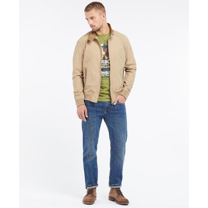 Barbour Giacca Harrington Rectifier Steve McQueen Uomo Military Brown