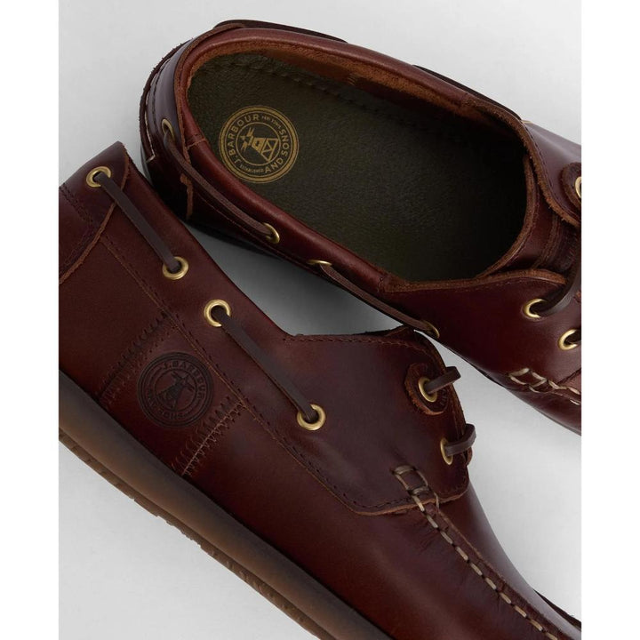 Barbour Scarpe da barca Wake Uomo Mahogany