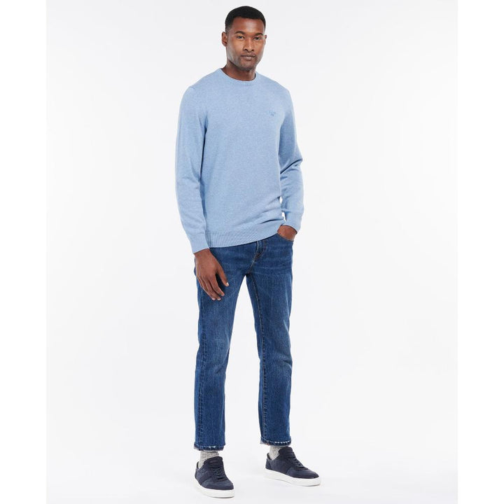 Barbour Maglione Girocollo Uomo Dark Chambray